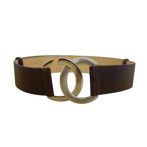 Ellen Tracy Italian Leather Adjustable Belt 22.5"-37.5"